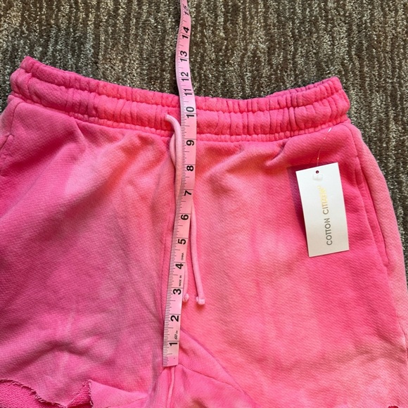 Cotton Citizen Vintage Wash Hot Pink Brooklyn Raw Hem Elastic Waist Short Small - Picture 8 of 12